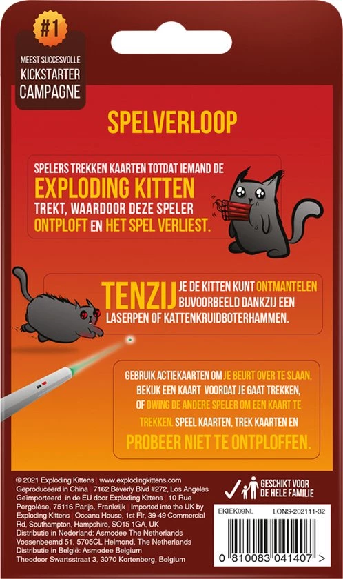 Exploding Kittens Voor 2 Spelers 3 Exploding Kittens Voor 2 Spelers - Afbeelding 3