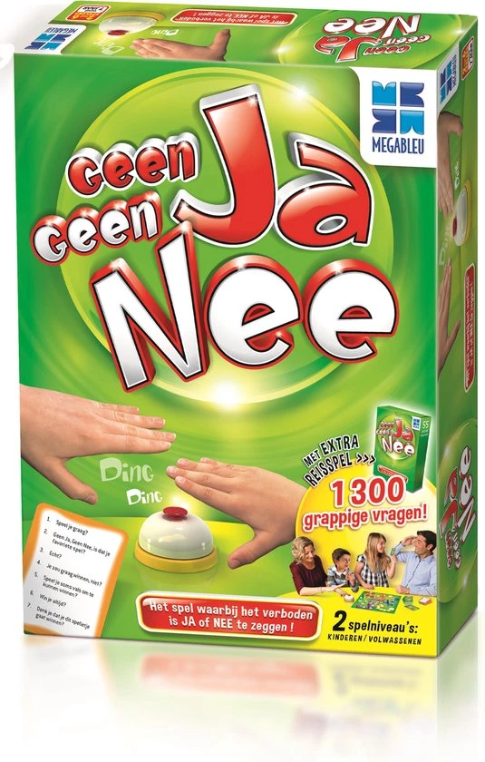 Megableu Geen Ja Geen Nee - Bordspellen - Gezelschapsspel Voor Familie - Reisspel Inbegrepen 3 Megableu Geen Ja Geen Nee - Bordspellen - Gezelschapsspel Voor Familie - Reisspel Inbegrepen - Afbeelding 3