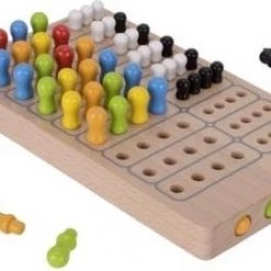 Small Foot Company Small Foot - Secret Code Logic Game / Mastermind - Houten Speelgoed - Spel - Codes -Bordspellen Verkoopwinkel 550x271