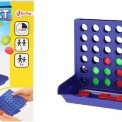 Toi-Toys Vier Op Een Rij - Reisspel - Mini - Pocket Spel - Schoencadeautjes - Schoenkado