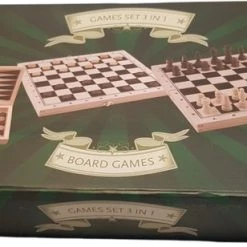 Free&easy Free & Easy - 3 In 1 Games Set - Schaken - Dammen - Backgammon - Houten Speelset - FSC Keurmerk Verantwoorde Materialen -Bordspellen Verkoopwinkel 550x308 16