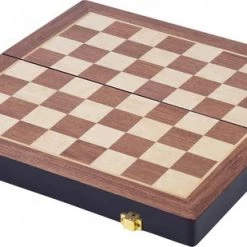 Engelhart Games Longfield Games Schaakspel Deluxe Inklapbaar 30 Cm Hout Bruin -Bordspellen Verkoopwinkel 550x309 110