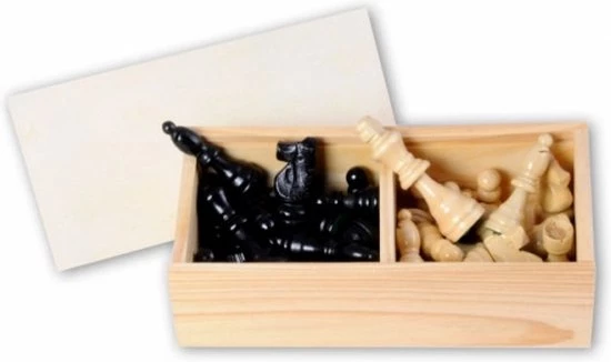 Longfield Darts Schaakstukken In Kistje Koning 77mm - Essenhout 3 Longfield Darts Schaakstukken In Kistje Koning 77mm - Essenhout - Afbeelding 3