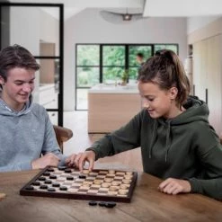 Longfield Schaak/dambord Ingelegd. Afm. 47 X 47 Cm. Verpakt In Shrink -Bordspellen Verkoopwinkel 550x365 25