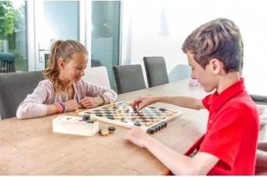 Longfield Games Schaak/dambord. Afm. 40 X 40 Cm. Verpakt In Shrink 6 Longfield Games Schaak/dambord. Afm. 40 X 40 Cm. Verpakt In Shrink - Afbeelding 6