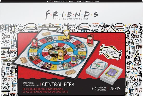 Warner Bros. Entertainment Friends - Race Naar Central Perk - Friends Tv Serie - Trivia - Bordspel - Familiespel 8 Warner Bros. Entertainment Friends - Race Naar Central Perk - Friends Tv Serie - Trivia - Bordspel - Familiespel - Afbeelding 8