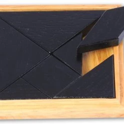 Longfield Games Tangram Houten Bordspel In Doosje 13x13cm