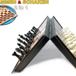 Magnetisch Schaak- En Dambord - Schaakstukken En Damstukken - Schaakspel - Damspel - Chess Set - Schaken - Dammen - Hout - Opklapbaar 11 Magnetisch Schaak- En Dambord - Schaakstukken En Damstukken - Schaakspel - Damspel - Chess Set - Schaken - Dammen - Hout - Opklapbaar -Bordspellen Verkoopwinkel 550x409 6
