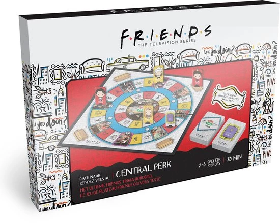 Warner Bros. Entertainment Friends - Race Naar Central Perk - Friends Tv Serie - Trivia - Bordspel - Familiespel 13 Warner Bros. Entertainment Friends - Race Naar Central Perk - Friends Tv Serie - Trivia - Bordspel - Familiespel - Afbeelding 13