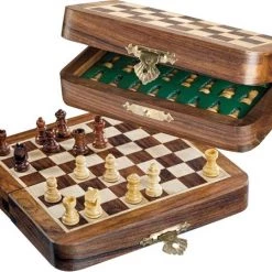 Philos Reis Schaak Kassette Mini Veld 12 Mm, Koningshoogte 20 Mm Magnetisch