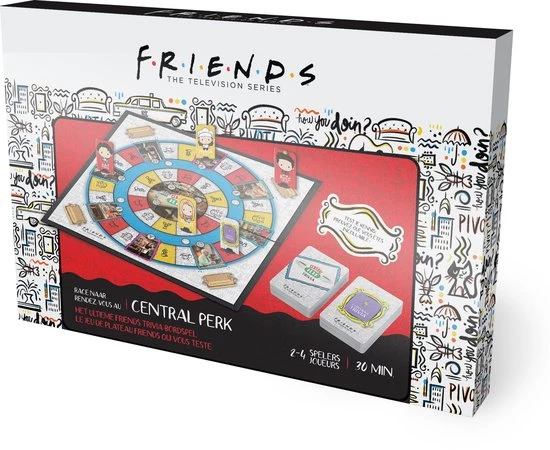 Warner Bros. Entertainment Friends - Race Naar Central Perk - Friends Tv Serie - Trivia - Bordspel - Familiespel 11 Warner Bros. Entertainment Friends - Race Naar Central Perk - Friends Tv Serie - Trivia - Bordspel - Familiespel - Afbeelding 11
