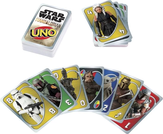 UNO Star Wars: The Mandalorian - Mattel Games - Kaartspel 3 UNO Star Wars: The Mandalorian - Mattel Games - Kaartspel - Afbeelding 3