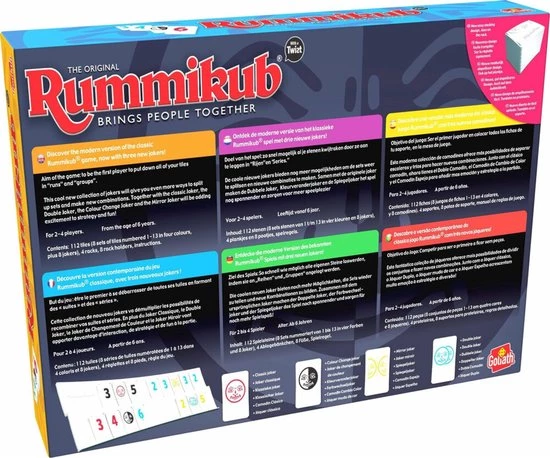 Goliath Rummikub Twist - Bordspel - Gezelschapsspel 6 Goliath Rummikub Twist - Bordspel - Gezelschapsspel - Afbeelding 6