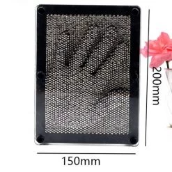 Decopatent Pin Art XL - Spijkerspel - Pinart Spijkerbed - Pinnen Spel - Spijkerspel - 3D Afdruk - Handafdruk - Spellen Met Spijkers - Zwart - 15x20 Cm -Bordspellen Verkoopwinkel 550x459 10