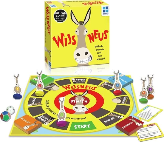 Megableu Wijsneus - Bordspellen - Gezelschapsspel Voor Familie - Quiz Kaartspel 2 Megableu Wijsneus - Bordspellen - Gezelschapsspel Voor Familie - Quiz Kaartspel - Afbeelding 2
