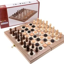 Merkloos Schaakbord | Dambord | Backgammon | 29 X 29 Cm | Schaakspel | Schaakset | Schaken | Dammen | Met Schaakstukken | 3-in-1 Bordspel | Chess | Hout | Opklapbaar 31 Merkloos Schaakbord | Dambord | Backgammon | 29 X 29 Cm | Schaakspel | Schaakset | Schaken | Dammen | Met Schaakstukken | 3-in-1 Bordspel | Chess | Hout | Opklapbaar -Bordspellen Verkoopwinkel 550x482