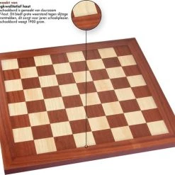 Sincer Professioneel Houten Schaakbord Handgemaakt Schaakset/Schaakspel Voor Volwassenen 48x48cm Schaakbord Met 50x50mm Schaakvakken Inclusief E-book Met Schaakregels - Voor Recreatieve Schaakpartijen & Toernooien -Bordspellen Verkoopwinkel 550x482 5