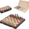 HOUTEN CHESS Schaakspel 28 X 28 Cm Cassette Afsluitbaar