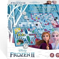 Disney Frozen Frozen II Spellendoos 4-delig: Ladderspel – Molenspel - Dammen – Ludo (mens-erger-je-niet) -Bordspellen Verkoopwinkel 550x492 3