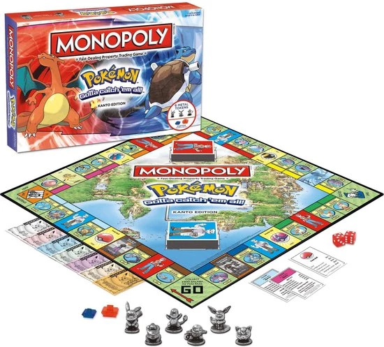 Monopoly Pok Mon Kanto Edition - Bordspel 5 Monopoly Pok Mon Kanto Edition - Bordspel - Afbeelding 5
