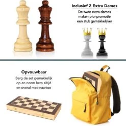 CheckMate® XL GrandMaster Series – Gratis Ebook – Schaakspel – Schaakbord Met Staunton Schaakstukken – Magnetisch – Schaakspellen – Schaakspel Volwassenen Hout – Schaakborden – Schaakborden Volwassenen – Schaakset – Schaken – Schaak – Chess Set -Bordspellen Verkoopwinkel 550x506 5