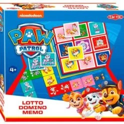 Tactic - PAW Patrol 3-in-1 Bordspel: Memo, Lotto, Domino -Bordspellen Verkoopwinkel 550x511 3