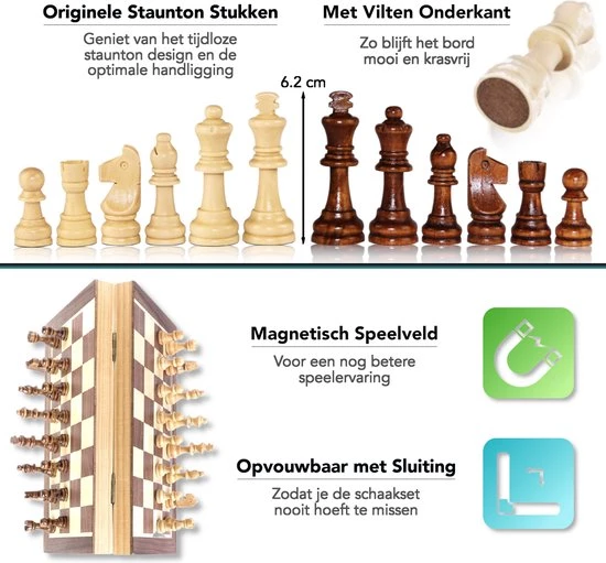 CheckMate GrandMaster Series Schaakset 30 Cm Schaakspel Schaakbord Met Staunton Schaakstukken Magnetisch Schaakspellen Schaakspel Volwassenen Hout Schaakborden Schaakborden Volwassenen Schaakbord Schaken Schaak Chess Set 4 CheckMate GrandMaster Series Schaakset 30 Cm Schaakspel Schaakbord Met Staunton Schaakstukken Magnetisch Schaakspellen Schaakspel Volwassenen Hout Schaakborden Schaakborden Volwassenen Schaakbord Schaken Schaak Chess Set - Afbeelding 4