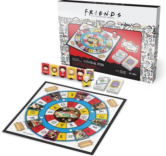 Warner Bros. Entertainment Friends - Race Naar Central Perk - Friends Tv Serie - Trivia - Bordspel - Familiespel 12 Warner Bros. Entertainment Friends - Race Naar Central Perk - Friends Tv Serie - Trivia - Bordspel - Familiespel - Afbeelding 12