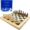 In Round Schaakbord Met Schaakstukken – Hout Schaakspel Voor Volwassenen