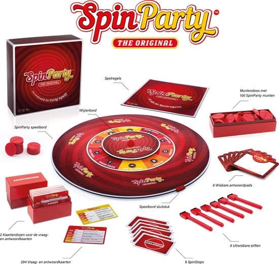 Spin Party - Bordspel - Oneindig Speelplezier! - Voor De Hele Familie - Nederlandstalig 6 Spin Party - Bordspel - Oneindig Speelplezier! - Voor De Hele Familie - Nederlandstalig - Afbeelding 6