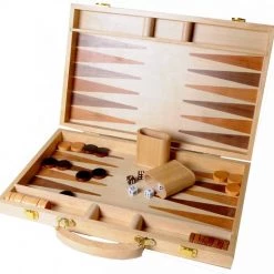 Engelhart Longfield Games Backgammon 15 Inch - Ingelegd Hout