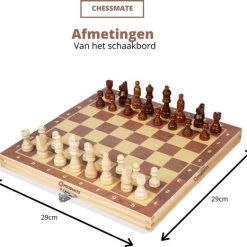 Qproducts Chessmate Inclusief Ebook Magnetisch Schaakspel Schaakbord Schaakbord Met Schaakstukken Schaakset Schaakspellen Schaakspel Hout Volwassenen Schaakborden Kinderen -Bordspellen Verkoopwinkel 550x522 17