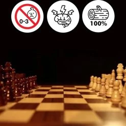 In Round Houten Schaakbord Met Schaakstukken Luxe Schaakspel Hout 13 In Round Houten Schaakbord Met Schaakstukken Luxe Schaakspel Hout -Bordspellen Verkoopwinkel 550x526 3