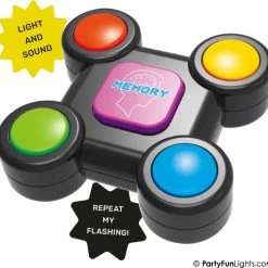 HappyFunToys - Flashing Memory Amaze Game - Geheugenspel Met Licht En Geluidseffecten - Denkspel - Reisspel - Zakspel - Inclusief 3x LR44 Batterijen -Bordspellen Verkoopwinkel 550x527 15
