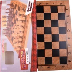 Merkloos Schaakbord | Dambord | Backgammon | 29 X 29 Cm | Schaakspel | Schaakset | Schaken | Dammen | Met Schaakstukken | 3-in-1 Bordspel | Chess | Hout | Opklapbaar -Bordspellen Verkoopwinkel 550x527 8
