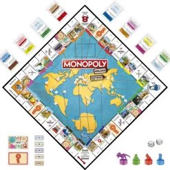 Monopoly Wereldreis - Bordspel (Belgische Editie NL+FR) -Bordspellen Verkoopwinkel 550x530 9