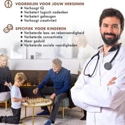 Sincer Schaakbord Met Staunton Schaakstukken 2 EXTRA Koninginnen Inclusief E-book Met Schaakregels - Houten Handgemaakte Schaakset/Schaakspel Voor Volwassenen GROOT FORMAAT Van39x39cm -Bordspellen Verkoopwinkel 550x533 11