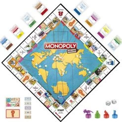 Monopoly Wereldreis - Bordspel (Nederlandstalig) -Bordspellen Verkoopwinkel 550x534