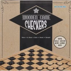 Merkloos Houten Damspel Met Damstukken En Bord 28 X 28 Cm - Denkspellen - Dammen -Bordspellen Verkoopwinkel 550x536 13