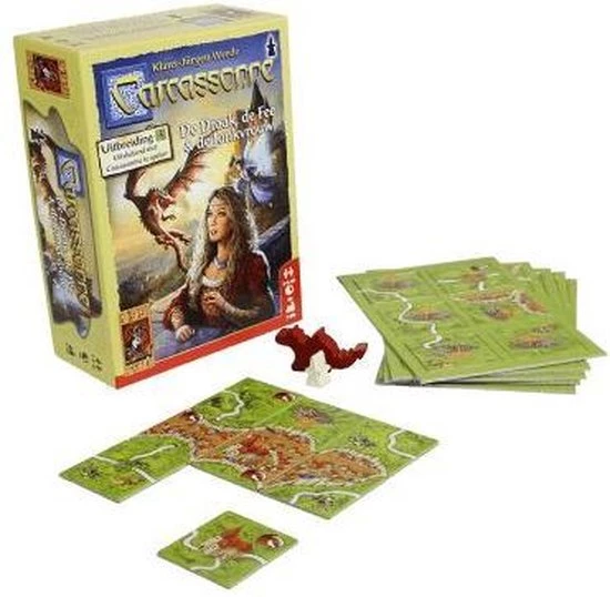 999 Games Carcassonne: De Draak, De Fee En De Jonkvrouw Uitbreiding Bordspel 5 999 Games Carcassonne: De Draak, De Fee En De Jonkvrouw Uitbreiding Bordspel - Afbeelding 5