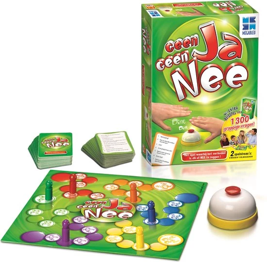 Megableu Geen Ja Geen Nee - Bordspellen - Gezelschapsspel Voor Familie - Reisspel Inbegrepen 4 Megableu Geen Ja Geen Nee - Bordspellen - Gezelschapsspel Voor Familie - Reisspel Inbegrepen - Afbeelding 4