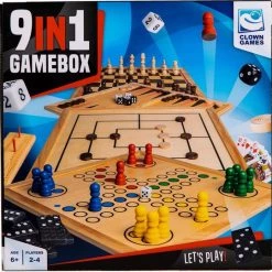 Clown Games 9-In-1 Spellendoos Hout -Bordspellen Verkoopwinkel 550x540 20