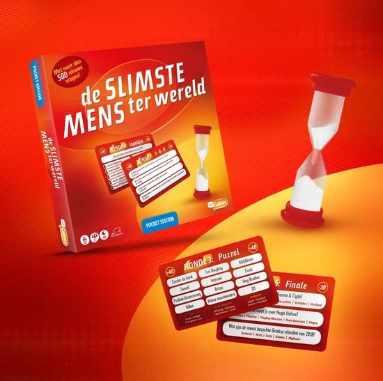 Just Games De Slimste Mens Ter Wereld - Reisspel / Pocket Edition 2 Just Games De Slimste Mens Ter Wereld - Reisspel / Pocket Edition - Afbeelding 2