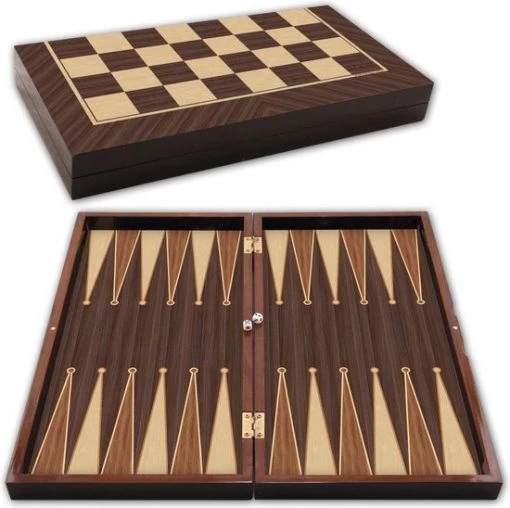 Star Backgammon - Tavla - Bordspel - 48,5 X 26 X 6,5 Cm