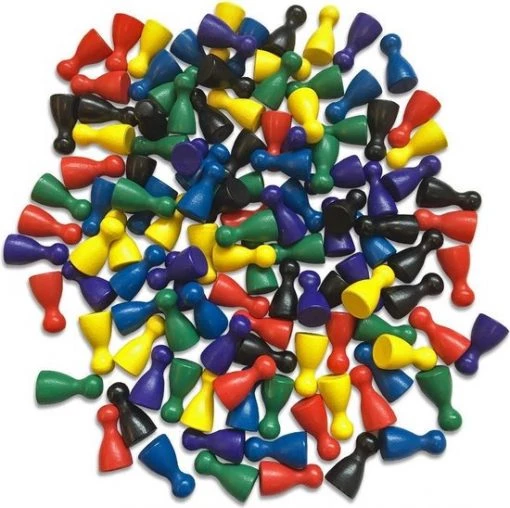 HOT Games Houten Pionnen (120 Stuks)