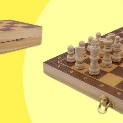 Sonnon Schaakset | Schaakbord | Schaakspel | Schaakset Met Schaakstukken | Hout | Gratis E-book -Bordspellen Verkoopwinkel 550x550 107