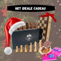 Wisely - Luxe Schaakspel - Schaakset XL - Schaken - Schaakbord Met Schaakstukken - Gratis Schaakboekje Met Openingszetten -Hout - Inklapbaar - 38cm Bij 38cm -Bordspellen Verkoopwinkel 550x550 284