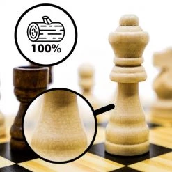 In Round Schaakbord Met Schaakstukken – Hout Schaakspel Voor Volwassenen -Bordspellen Verkoopwinkel 550x550 307