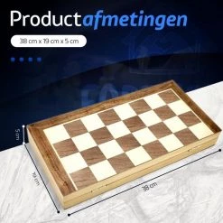 Fortecom Premium Schaakbord Met Co Rdinaten - 2 Extra Dames - 100% Houten Schaakset - 38 Cm - Magnetisch - Inclusief Schaakstukken - Chess Set Schaakborden Schaken Schaak Schaakspellen -Bordspellen Verkoopwinkel 550x550 407