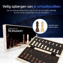 Fortecom Premium Schaakbord Met Co Rdinaten - 2 Extra Dames - 100% Houten Schaakset - 38 Cm - Magnetisch - Inclusief Schaakstukken - Chess Set Schaakborden Schaken Schaak Schaakspellen -Bordspellen Verkoopwinkel 550x550 408
